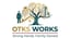 OTKS Works logo featuring a weeping willow, Yoda, Chewbacca, and a house — representing the family: Oscar, Teddy, Karin, and Santiago